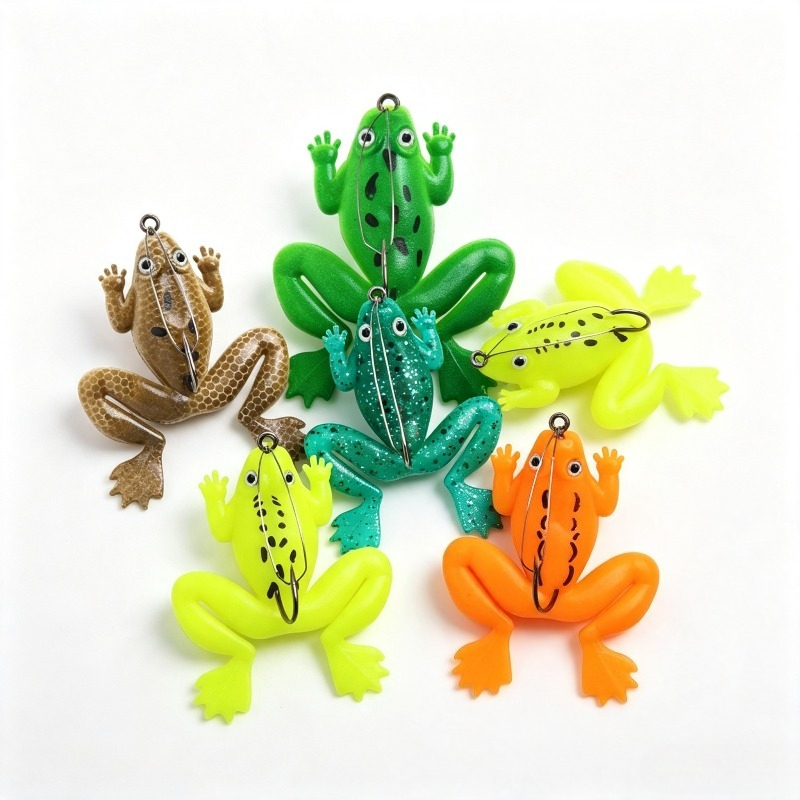 Fishing Hook Weedless - 4/8 piezas de señuelo de rana