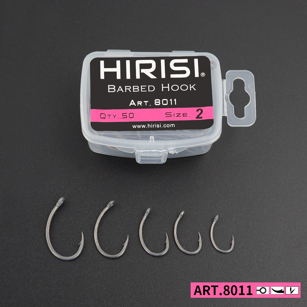 Fishing Hook Barbless - Hirisi-anzuelos de pesca de carpa, 50