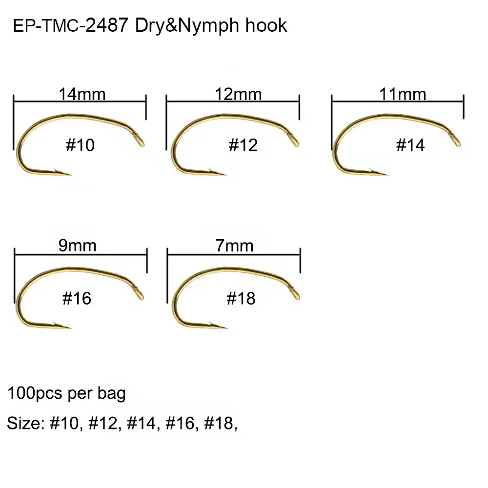 Eupheng 100 piezas EP-TMC2487  - Fishing Hook Barbless reseña y precio