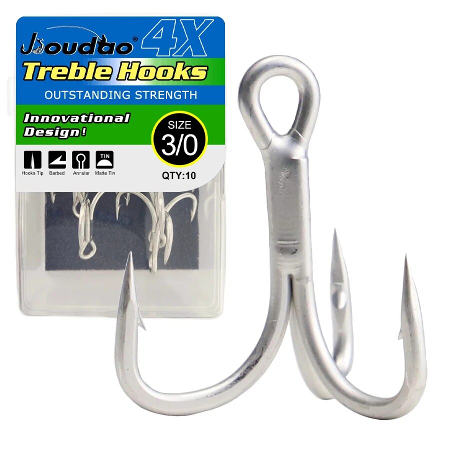 Anzuelos triples de pesca de a - Fishing Hook Barbless reseña y precio
