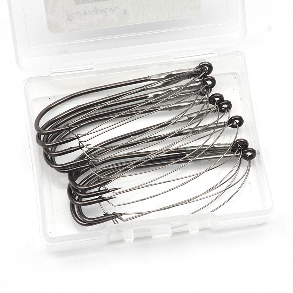 10 unidades de anzuelos de pes - Fishing Hook Weedless reseña y precio