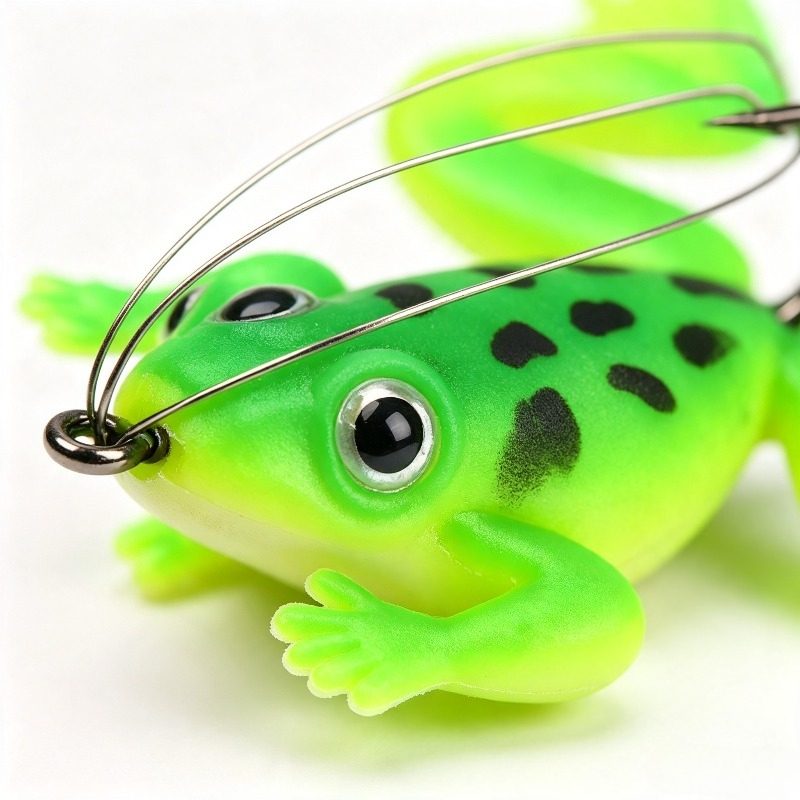 4/8 piezas de señuelo de rana  - Fishing Hook Weedless reseña y precio